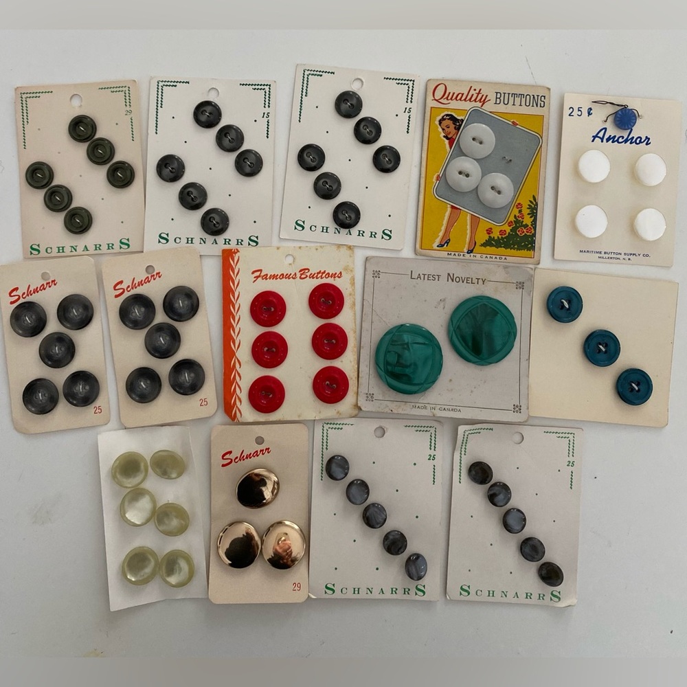 Vintage Button Cards